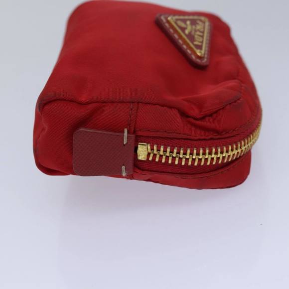 PRADA Pouch Nylon Red Auth yk13772 - Picture 4 of 16